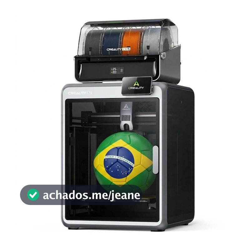 Impressora 3D Creality K2 Combo Multicor 600mm/s Sistema CFS CâmeraAI Nivelamento Inteligente Bivolt