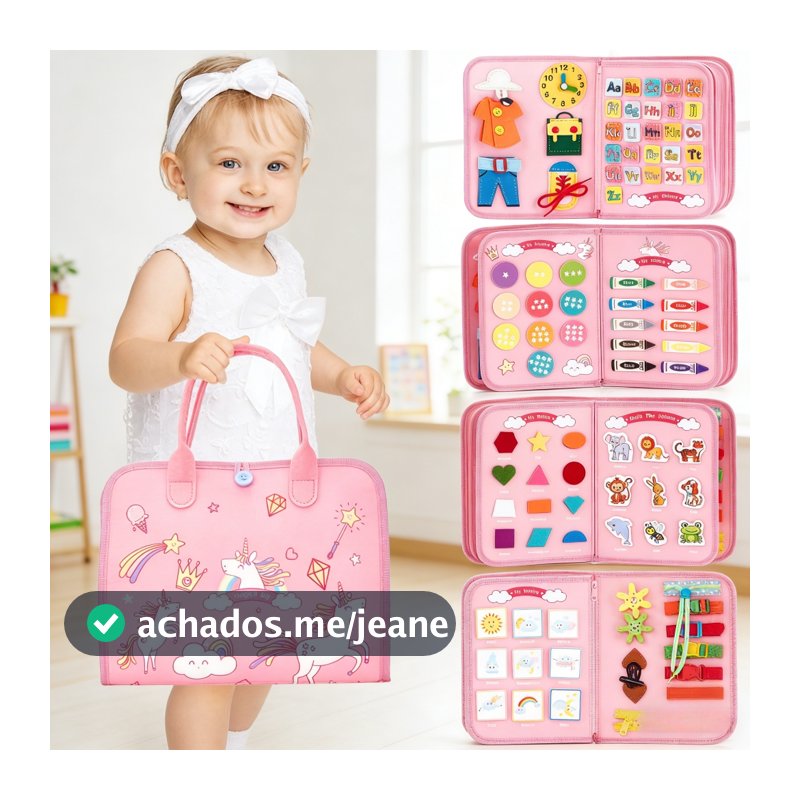 Brinquedos Maleta Sensoriais Básicos De Habilidades De Vida Para Toddlers Montessori Busy Board