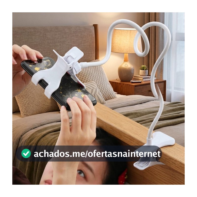 Suporte Articulado Flexivel Para Celular Cama Mesa E Cozinha