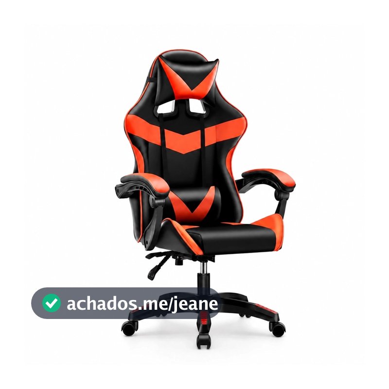 Cadeira Gamer Ergonômica Profissional Reclinável com Apoio para Pés e Altura Ajustável para Escritório e Casa