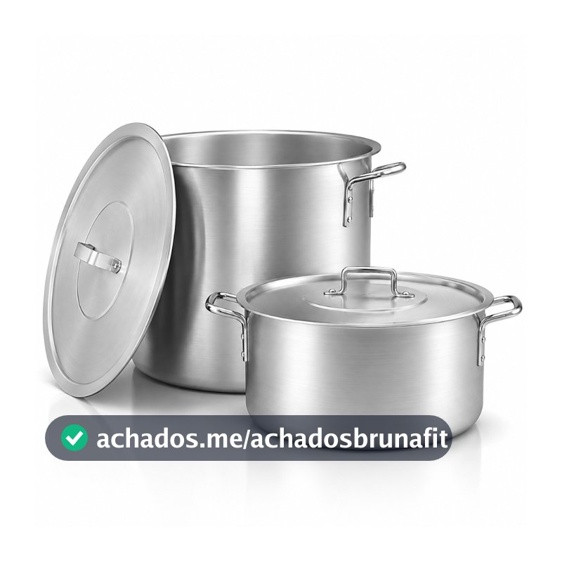Kit Panela para Feijoada – Caçarola e Caldeirão 30cm em Alumínio