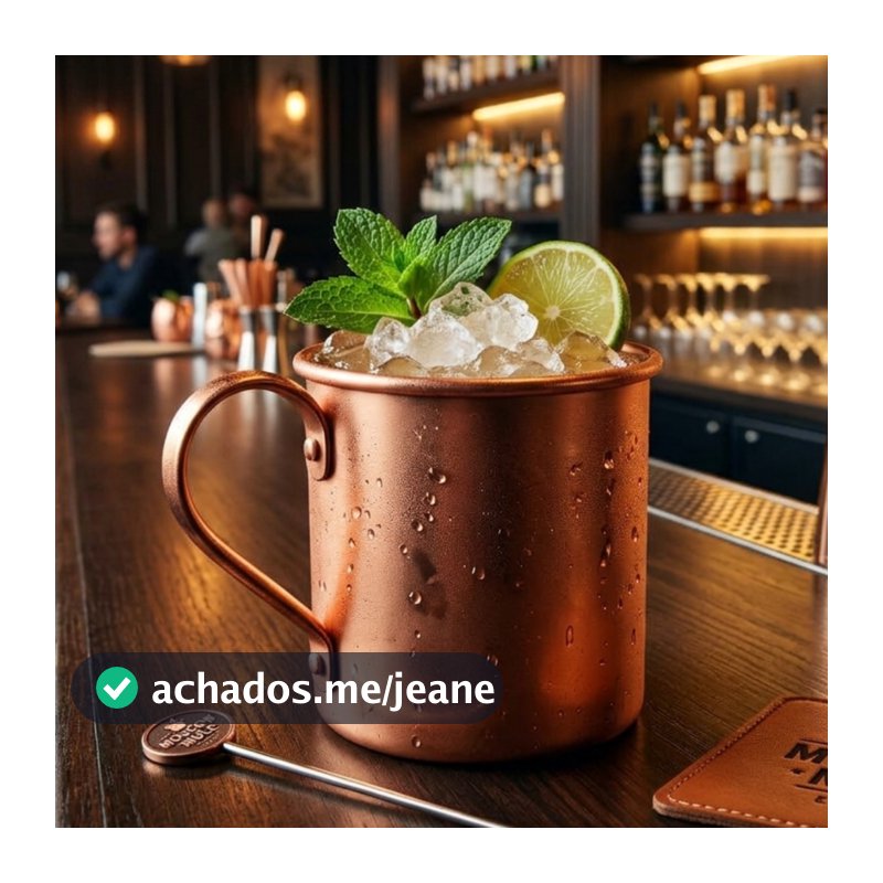 Kit 50 Canecas Moscow Mule Alumínio Pintado Linha Premium 350ml Para Festas Bares Aniversários