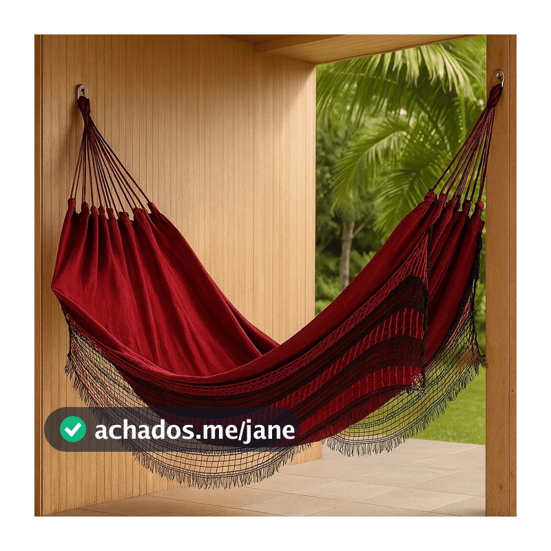 Rede De Dormir Descanso Jeans Mesclado Life Varias Cores Com Franja 4 Metros