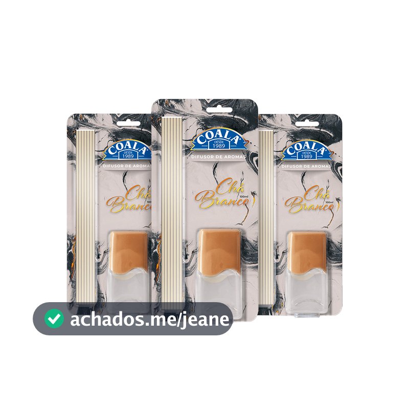 Kit 3 Difusores Coala - Chá Branco