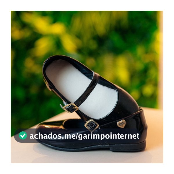 Sapatilha Infantil Menina Sapato Boneca Verniz Basica  Dama Daminha