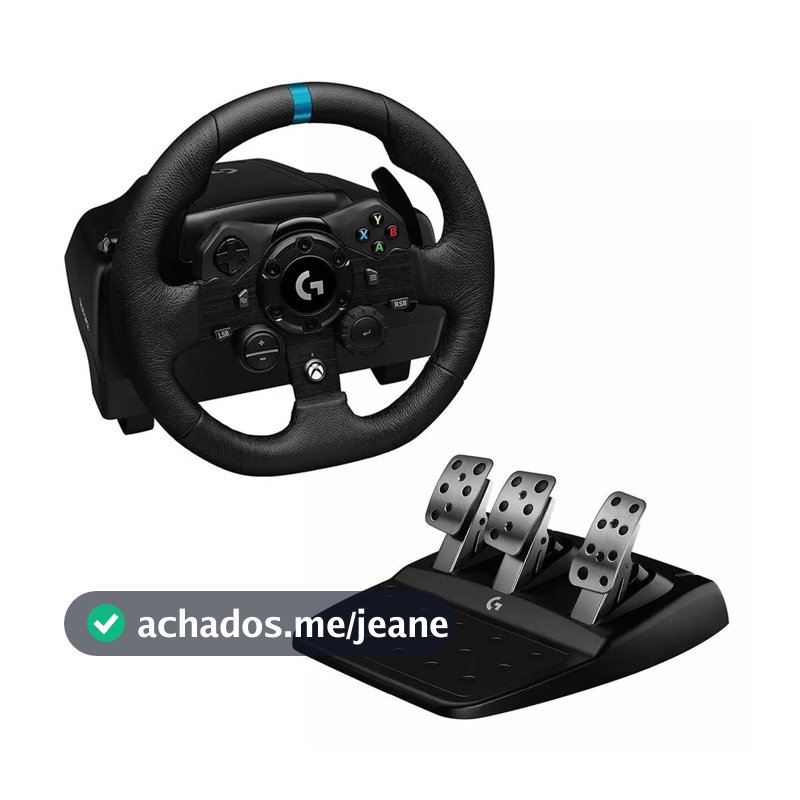 Volante Logitech G923 para Xbox Series X|S, Xbox One e PC com TRUEFORCE Novo Promoção + NF
