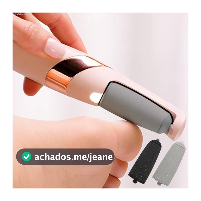 Lixador de Pé Elétrico - Esfoliador Tira Calos Pedicure Portátil  Lixa Elimina Calo Portátil Usb Pilha