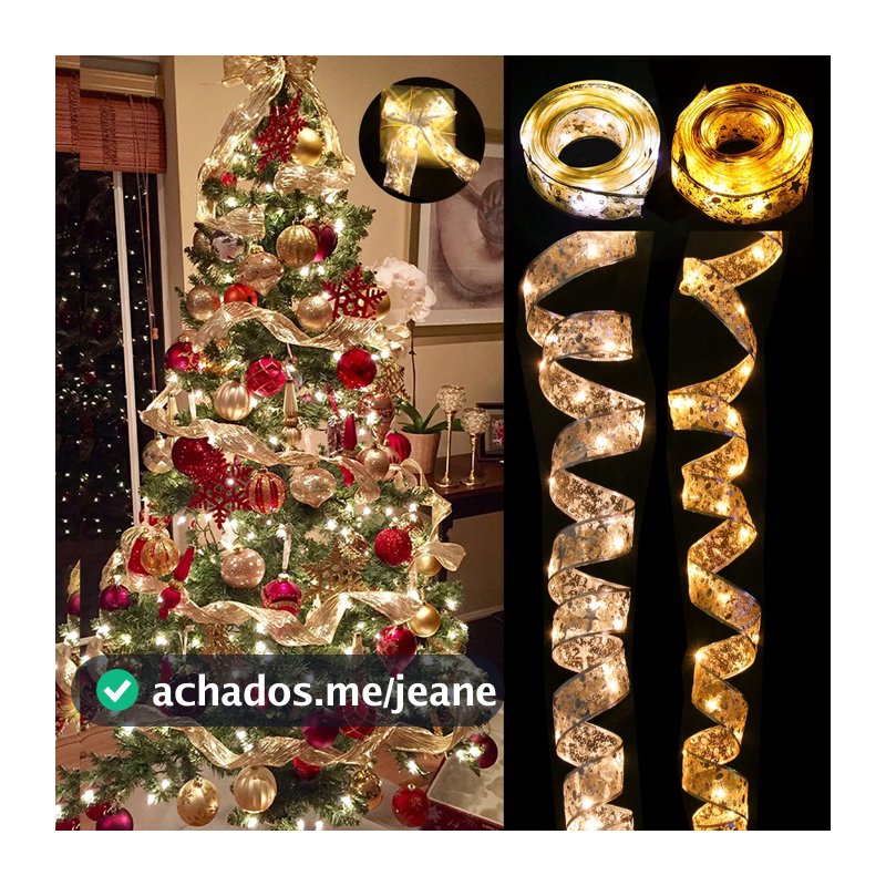 Fita Fada Luz De Natal Decoração Árvore Ornamentos Para Casa 2022 Arcos Luzes De Corda Navidad Ano Novo 2023