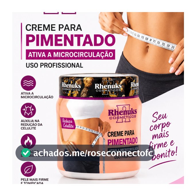 Creme para Massagem Pimenta Negra -  Redutor e Firmador Corporal