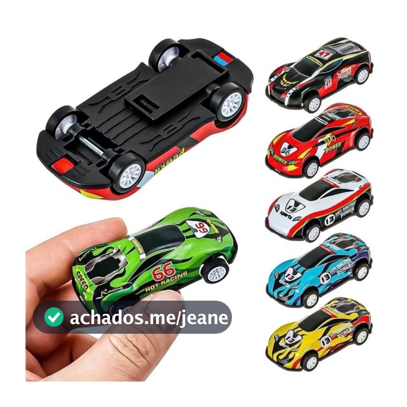 Carrinhos de metal, Kit 6 Carros de Metal, tipo hot wheels, 6 Carros de Brinquedo de Ferro, Crianças Feliz Colecionáveis