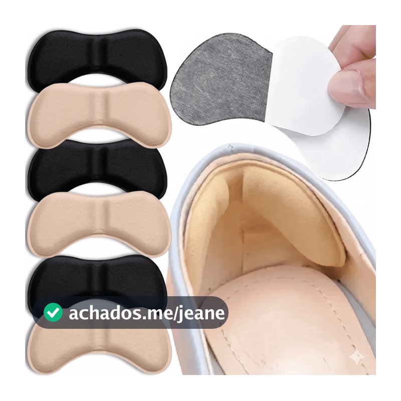kit Protetor de Calcanhar com Adesivo Resistente para Sapatos