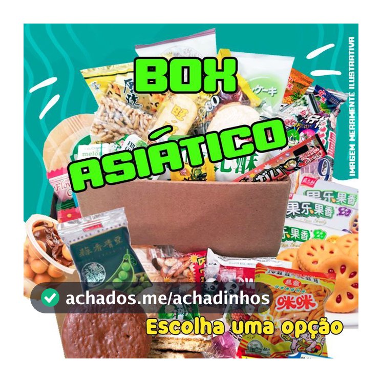Combo Asia - Doces e Snacks Orientais e Asiático Comidas Coreanas e Japonesas Balas e Snacks Kit Box
