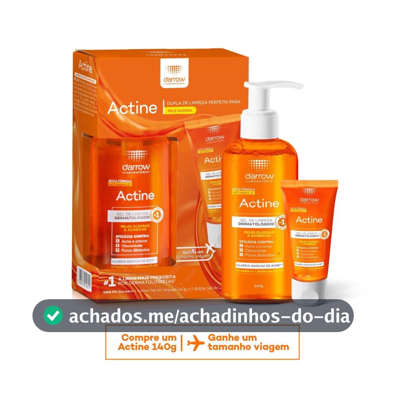 Kit Actine Darrow Gel de Limpeza 140g e Ganhe Gel de Limpeza 40g