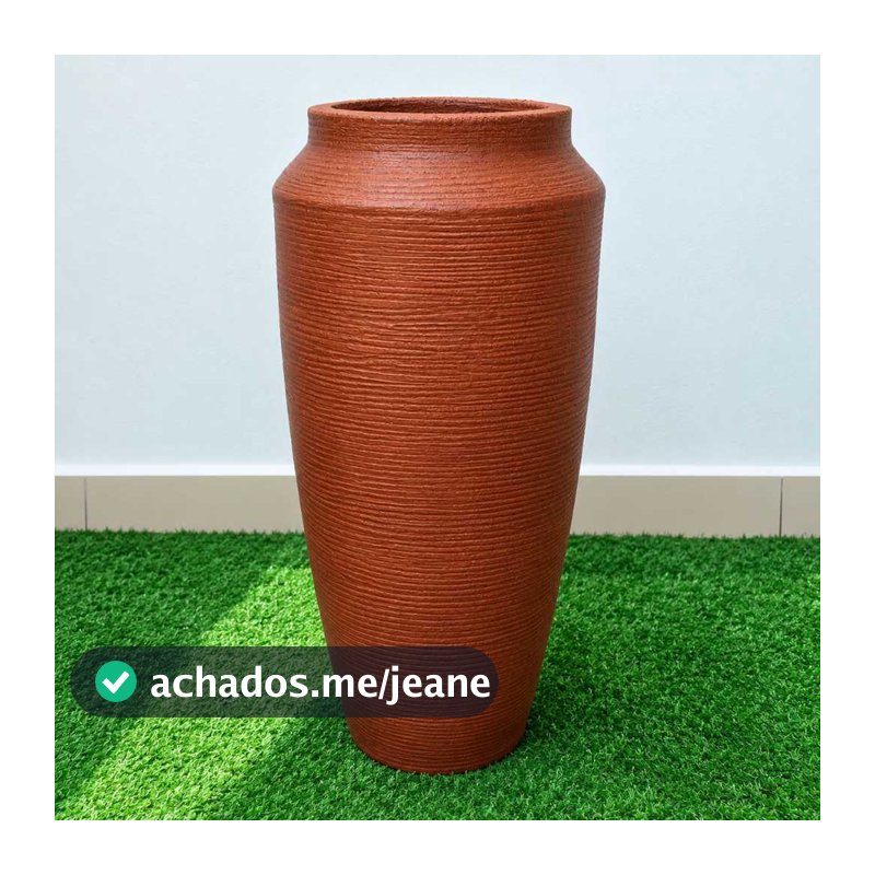 Vaso Egípcio Grande Texturizado Polietileno Decorativo Para Plantas Jardim Sala