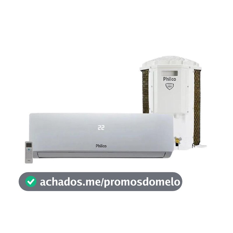 Ar Condicionado Split Philco Hi Wall 12.000 BTU/h Frio Monofásico Branco PAC12000TFM12 - 220V