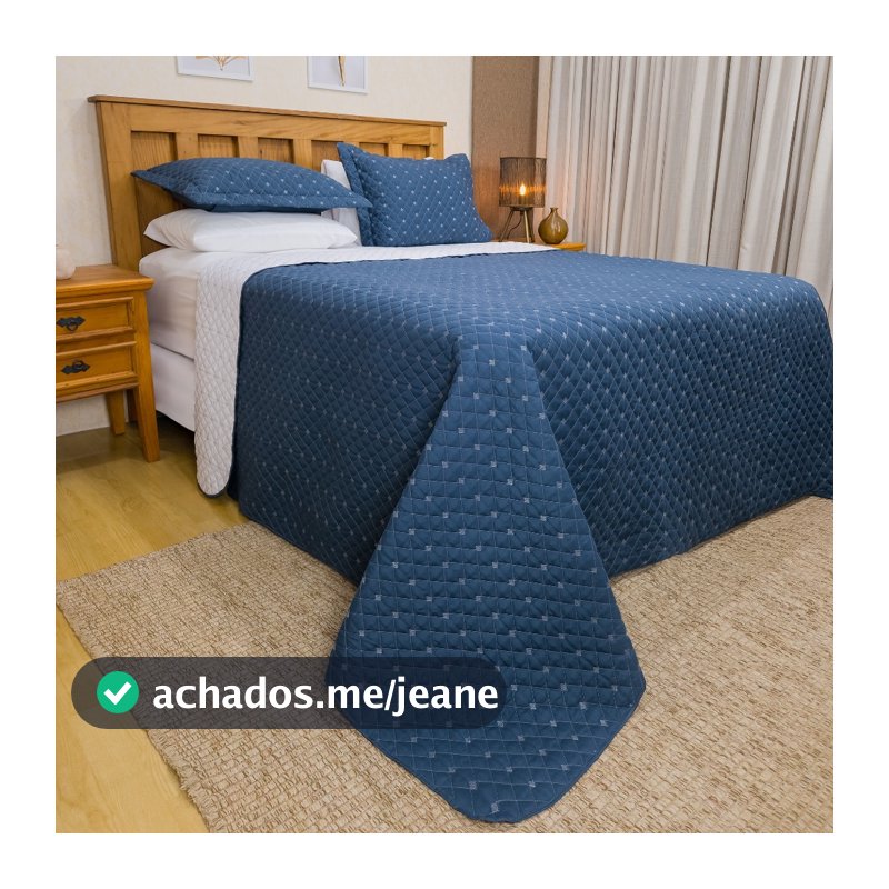 Cobre Leito Ideal Bordado Juma SOLTEIRO, CASAL, QUEEN e KING Tecido Percal 300 Fios Dupla Face