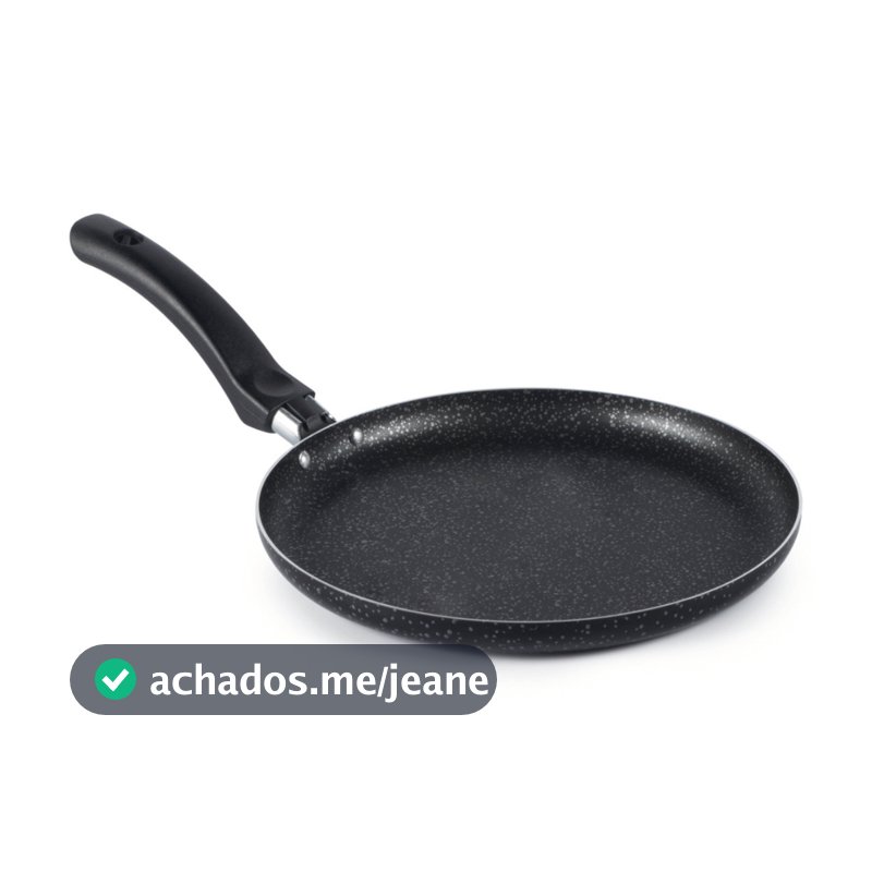 Frigideira Panquequeira Antiaderente 24Cm Preto Nacional