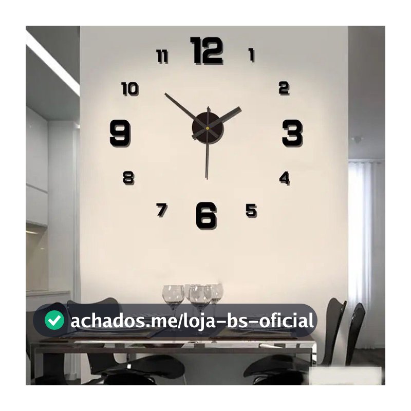 Relógio de parede sem moldura com setas, silencioso moderno lindo escritório, casa Coisas Diferentes para Casa MT249
