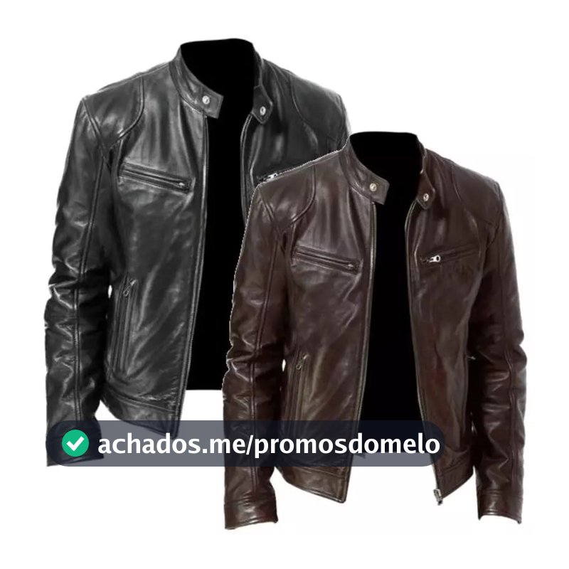 Jaqueta De Couro Masculina Casaco Resistente Promoção Pronta Entrega