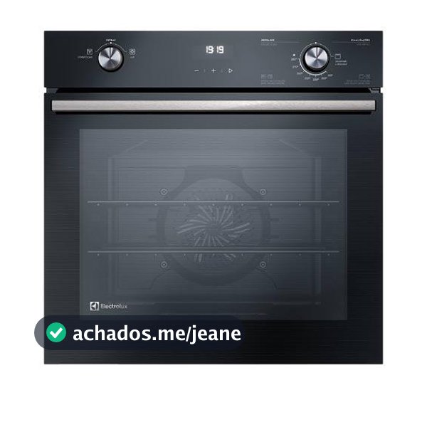 Forno a Gás de Embutir Electrolux Efficient com 80 Litros de Capacidade, Grill e Painel Full Touch Preto - OE8GH