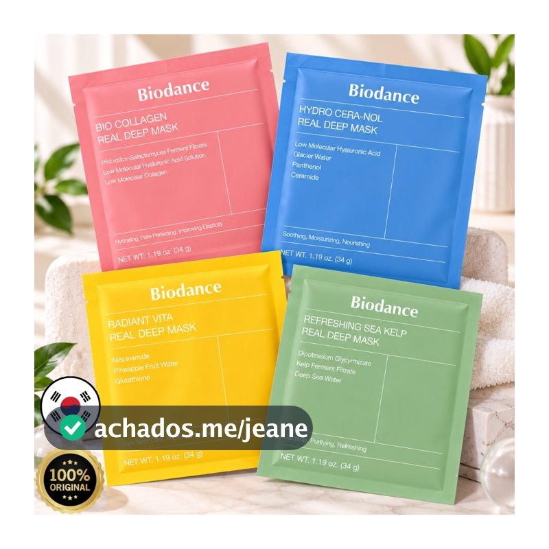 Biodance Real Deep Mask Máscara Hidratação Facial K-Beauty Skincare Coreana Original