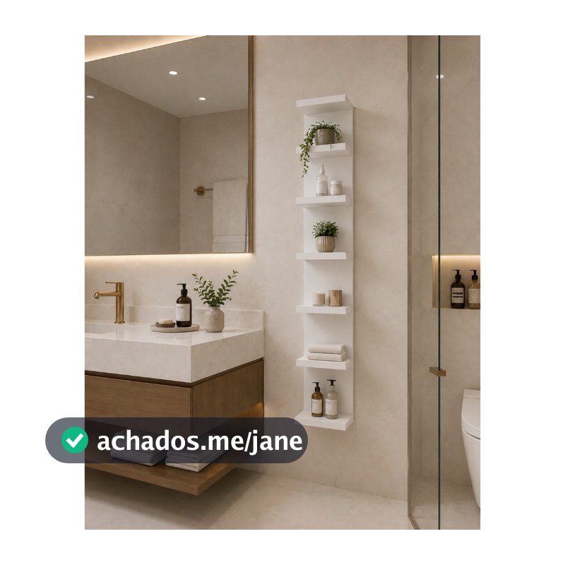 Torre De Prateleira Estante Mdf 170 e 85cm Sala Manicure Salão Banheiro Premium Luxo