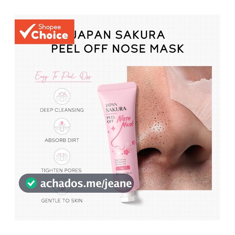 LAIKOU Japão Sakura Peel Off Nariz Máscara Limpeza Profunda Remoção De Cravo Tigh Dez Poros Hidratante 30g
