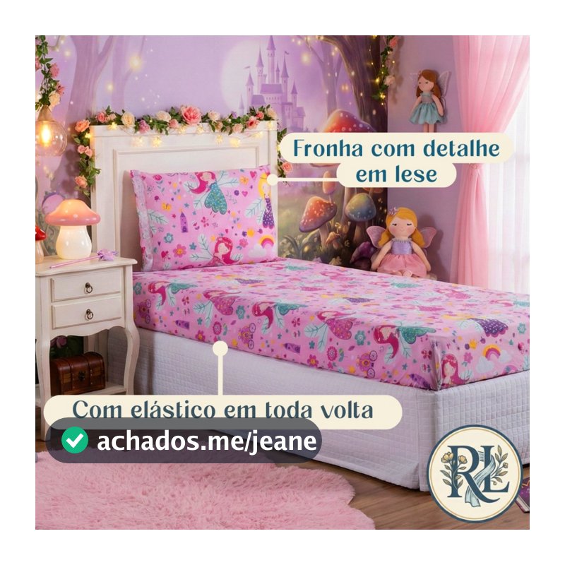Jogo de Lençol Solteiro 02 Peças Estampas Para Criança Com Elástico