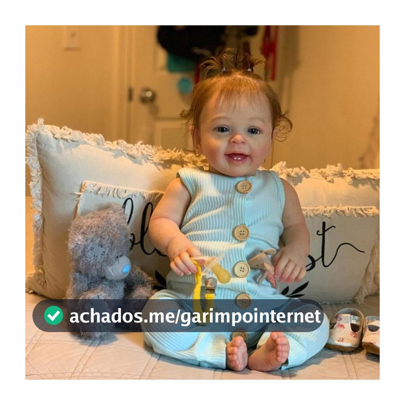 Bebê Reborn Silicone 55cm Menina Boneca Realista Olhos Azuis Brastoy