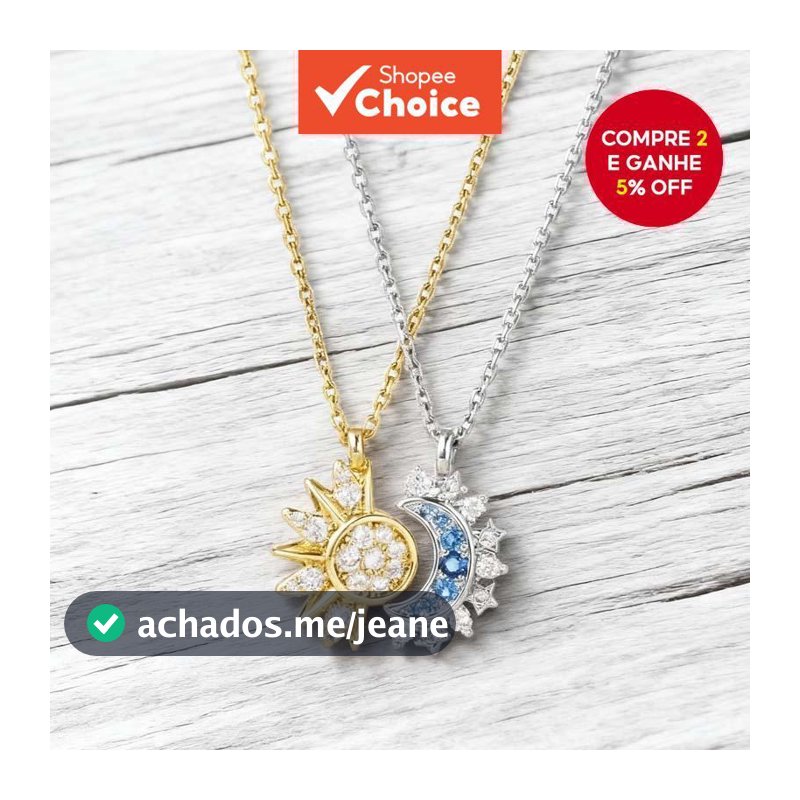 Sol Lua Em Camadas Colar Novo Casal Na Moda Strass Pingente Jóias Para Homem E Mulher