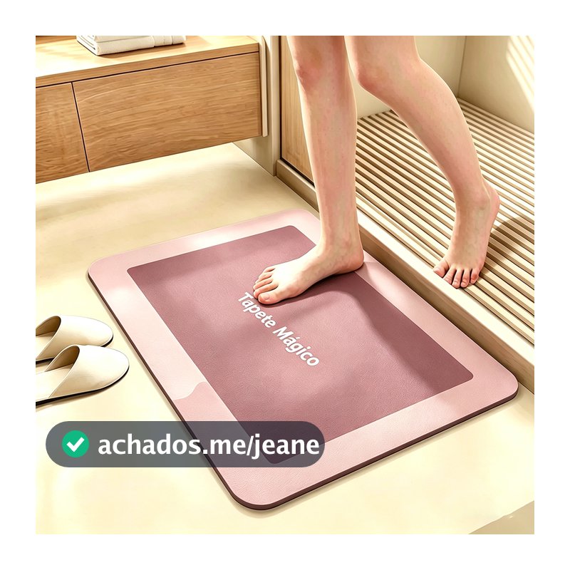 tapete de banheiro Diatomita antiderrapante, absorção ultrarrápida, aderência excelente, fácil de limpar e armazenar