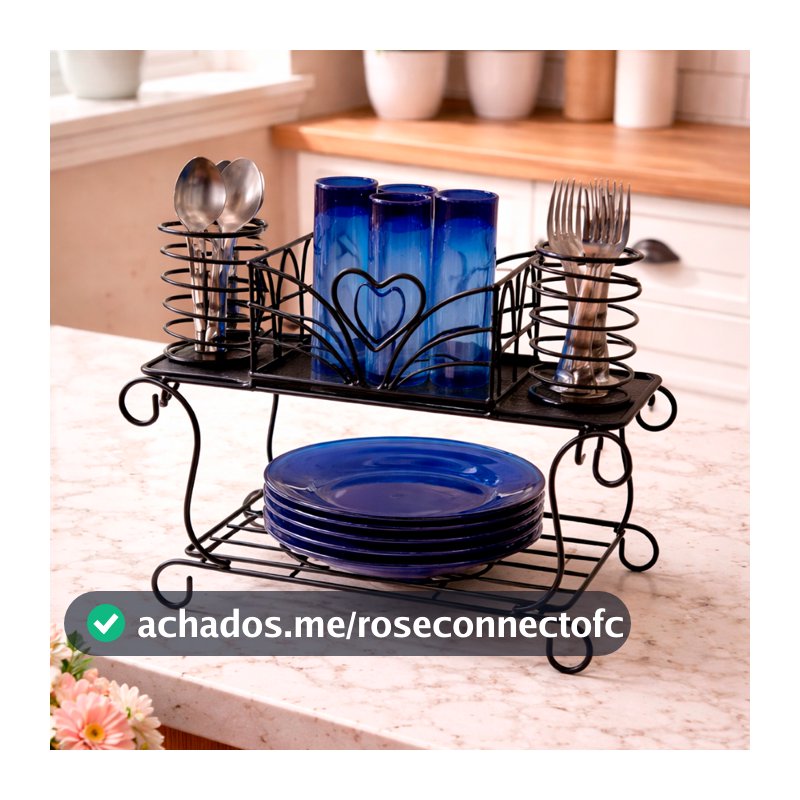Escorredor em Ferro para louças Artesanato de Minas Gerais Casa e Decoração de Cozinha e Talheres