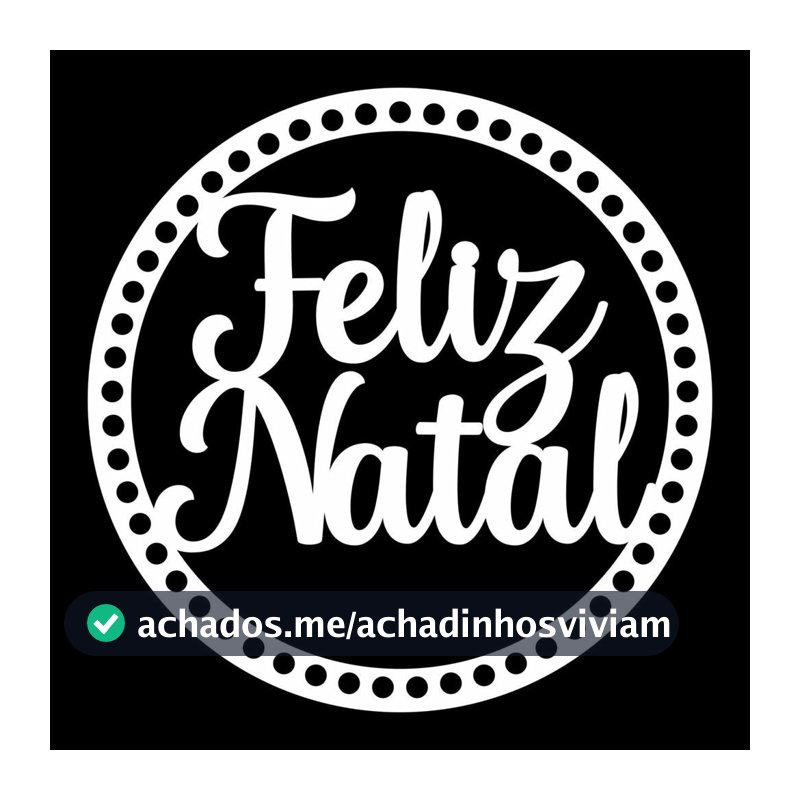 Tampa Crochê Guirlanda Mandala Feliz Natal