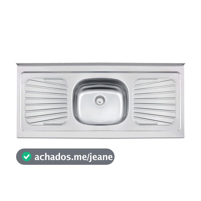 Pia Inox Tramontina New Raggi 120x52cm sem Concreto