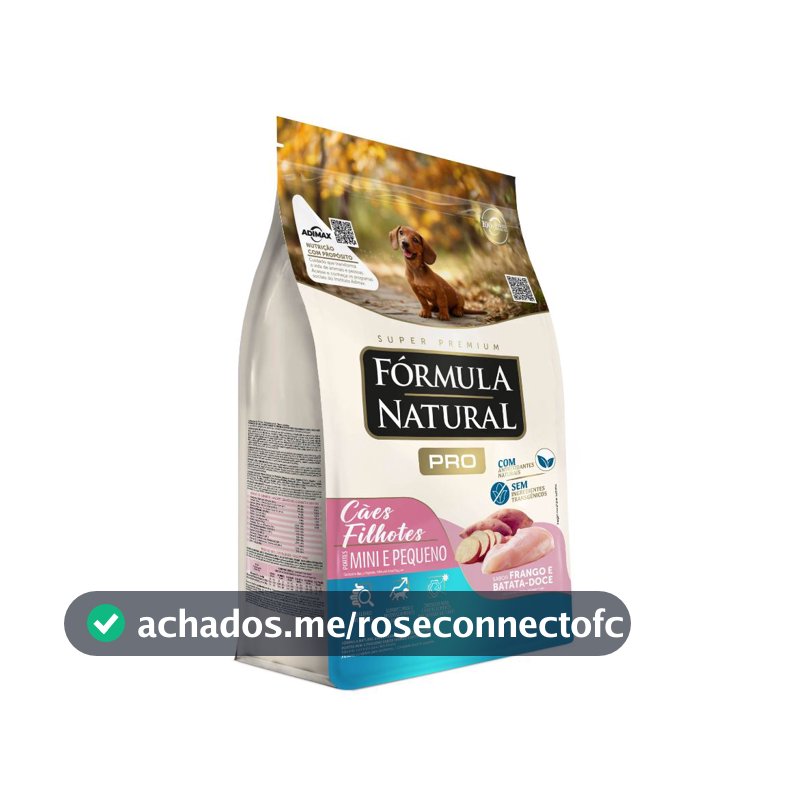 Ração Fórmula Natural Pro Cães Filhotes Porte Mini e Pequeno 2,5kg Adimax