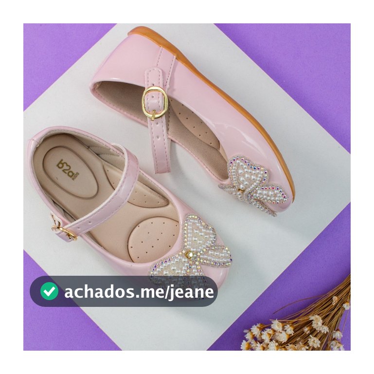 Sapatilha Infantil Laço Boneca Brilho Verniz Delicada Confortável Menina 2010 Delicada Promoção