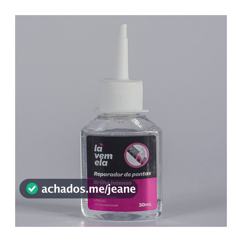 Kit com 02 Frascos de Óleo Reparador De Pontas Lá vem Ela 30 Ml - Produto 100% Vegano