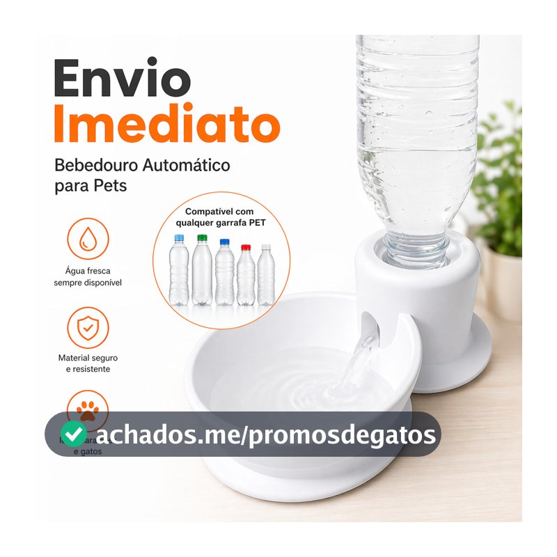Bebedouro Automático para Pets Portátil