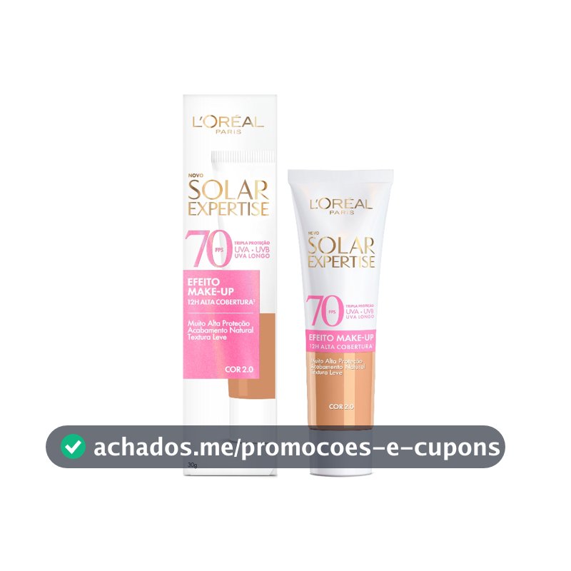Protetor Solar Facial L'Oréal Paris Solar Expertise Efeito Make-Up FPS 70 - 30g