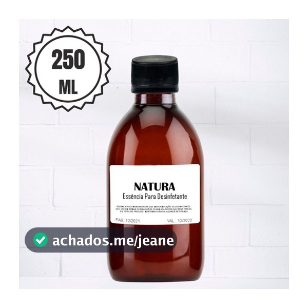 Essência Pura Para Desinfetante - Natura Rende 25 Litros