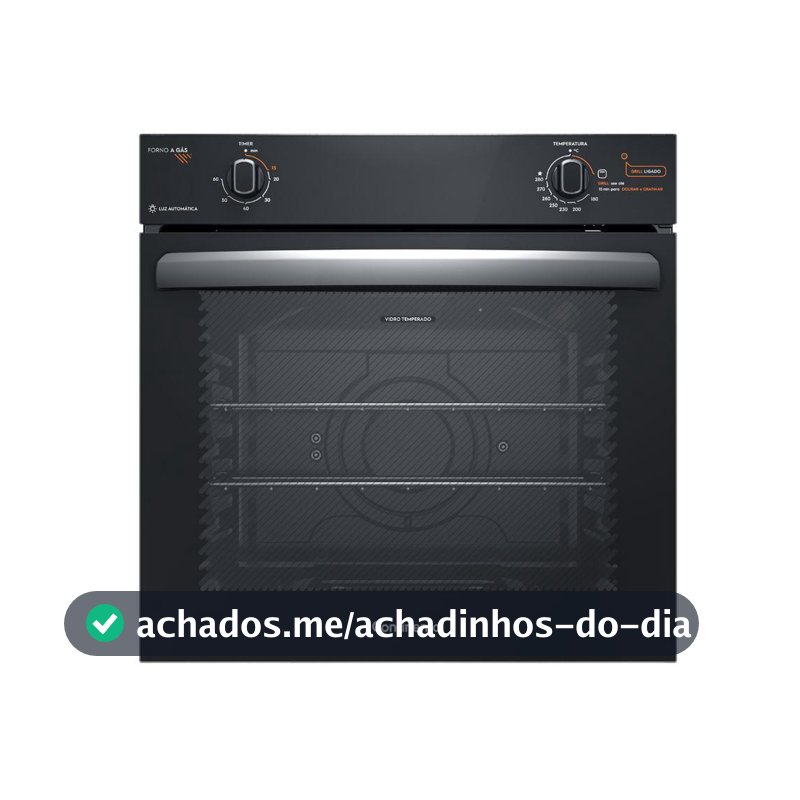 Forno de Embutir a Gás Continental 80L com TOPLimpaFácil (OC8GM)
