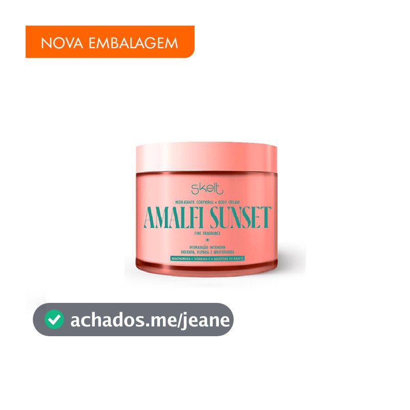 Hidratante Desodorante Corporal Amalfi Sunset 200g Skelt