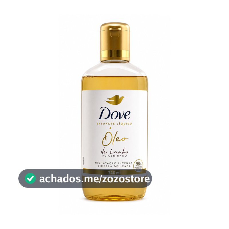 Sabonete Líquido Dove Óleo de Banho 240ml Hidratação Intensa Banho Limpeza Suave Nutrição Pele Macia