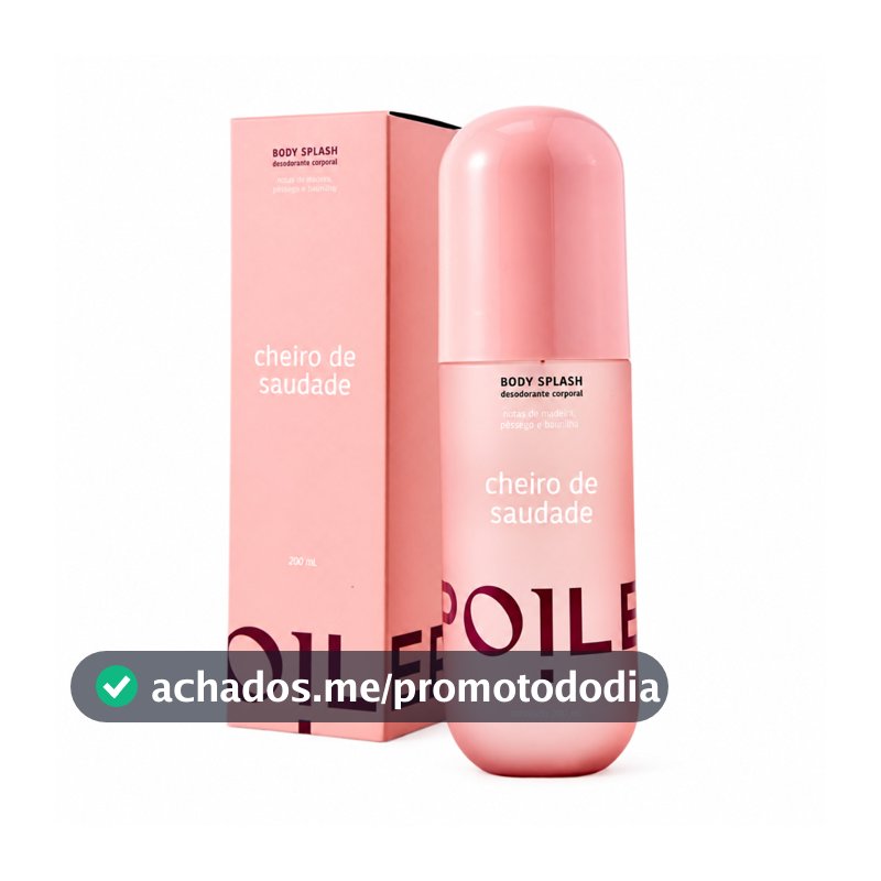 Body Splash Cheiro de Saudade Spoiler 200ml Fragrância Feminina Marcante Uso Corporal Diário