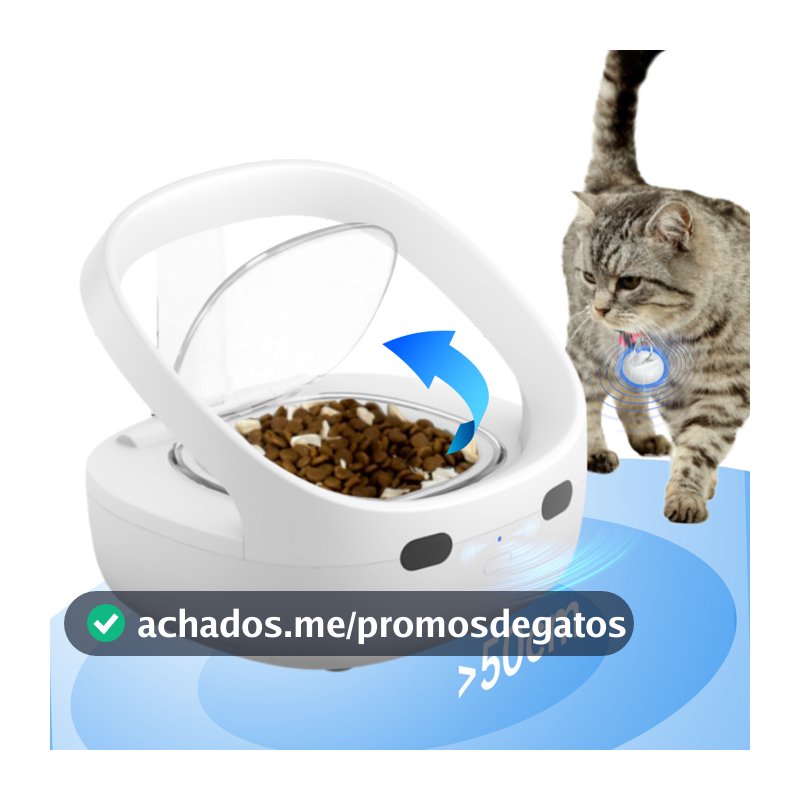 Newpet Alimentador dedicado com sensor Automático P/ E Gatos - Sensor automático