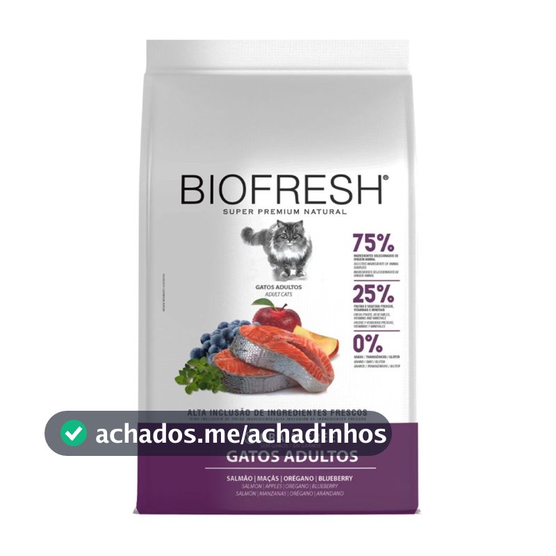 Ração Biofresh Super Premium Gatos Adultos Salmão 1,5kg
