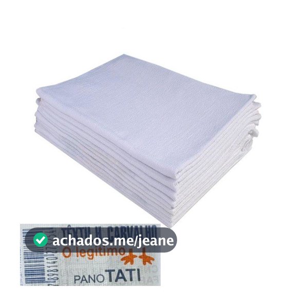 Pano De Prato Branco O Legitimo Kit Com 10 Peças