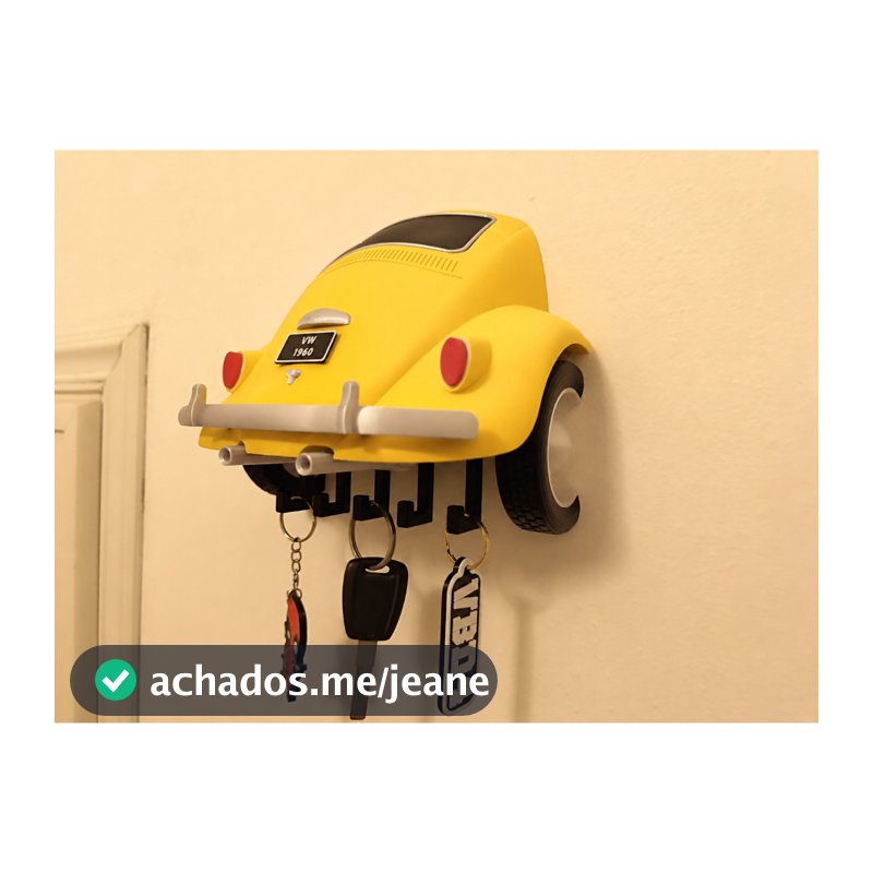 Porta-chaves Vw Fusca 1960 Clássico Decoração Garagem bar gamer