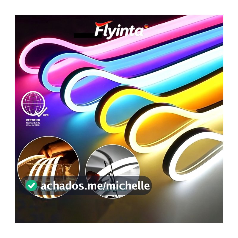 Flyinta 5/10/20 Metros Flexível Fita Led 110V/220V Fita Led Neon Iluminação Ambiente Para Casa/Carro