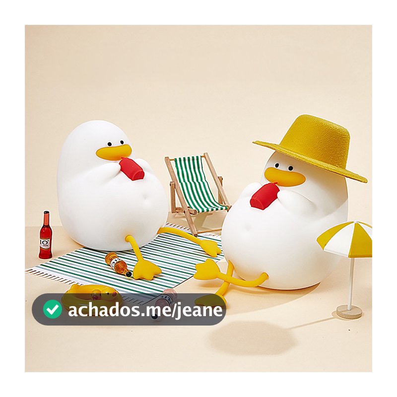 Luminária De Silicone Recarregável Cores Pato Preguiçoso